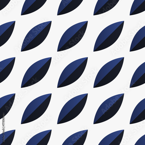 Seamless vector pattern with blue petals