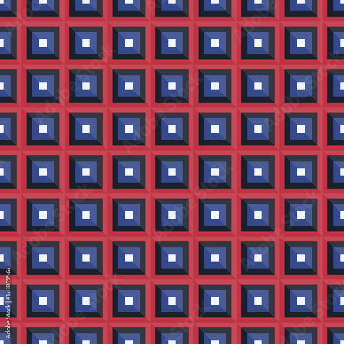 Seamless vector pattern with colorful squares