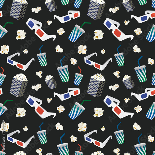 seamless pattern cinema 