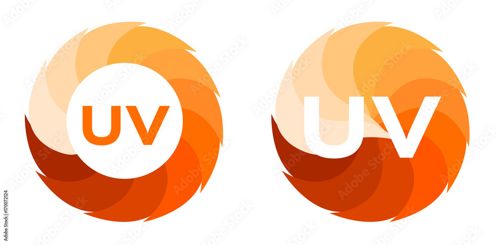 uv and ultraviolet icon vector