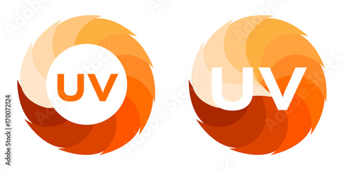 uv and ultraviolet icon vector