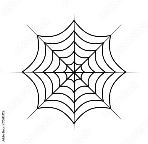 spider web vector symbol icon design. Beautiful illustration isolated on white background