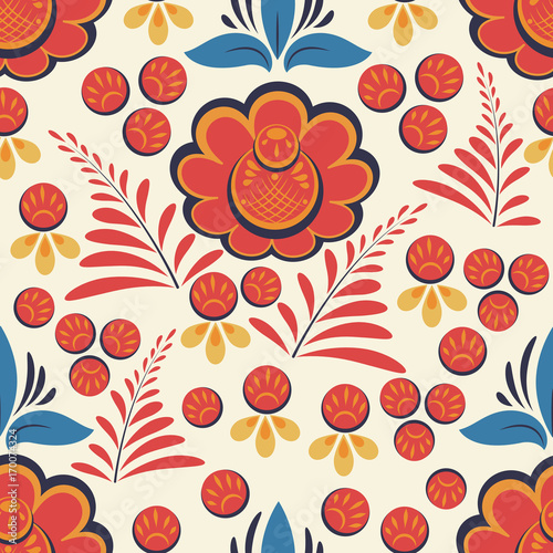 Old russian folk motifs.