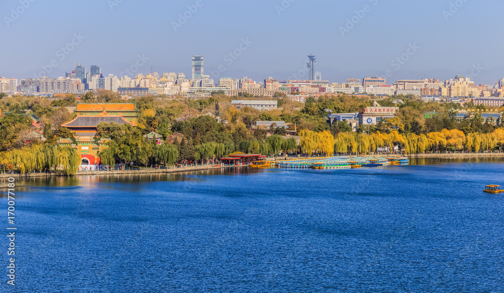 Beijing, view from Beihai Park.