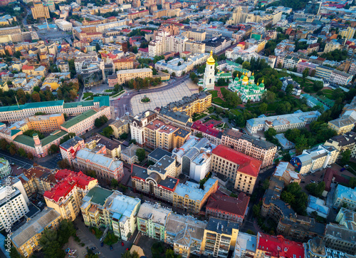 Aerial view of the Kiev, Uk...