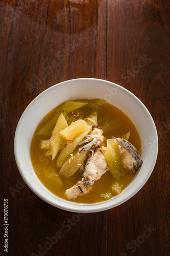 Traditional Thai spicy curry food.