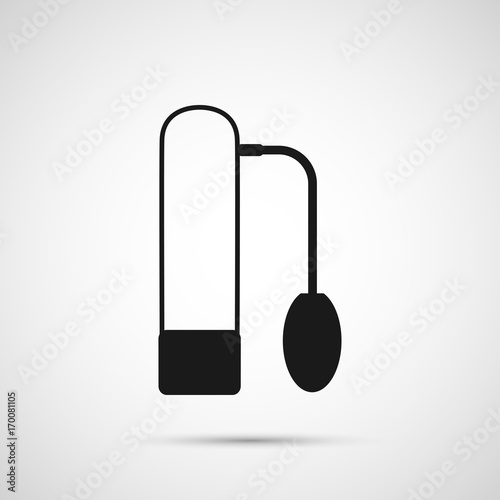 Vector penis enlarger isolated on white background