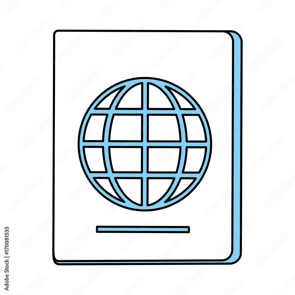 Passport icon Travel trip airport and vacation theme Isolated design Vector illustration Passport icon Travel trip airport and vacation theme Isolated design Vector illustration