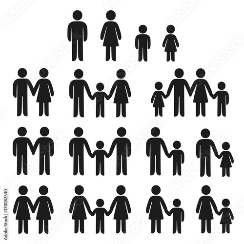 Family icons set
