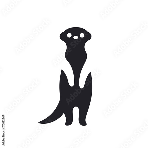 Meerkat silhouette illustration photo