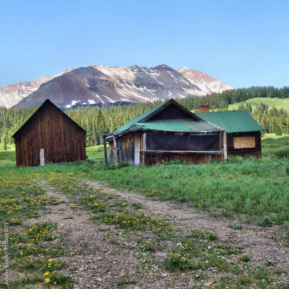 Fototapeta premium Outfitters Camp/Colorado high country hunters camp