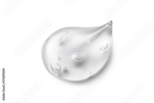 Gel isolated on white Close-up
