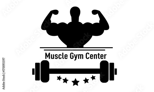 muscle, gym, center, barbell, gentelmen, firness, wellness, body, stomach, fit, veector, design, logo, bussines, company, head, hand, people, sport, hbbies