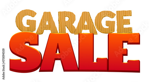 Garage Sale vector illustration