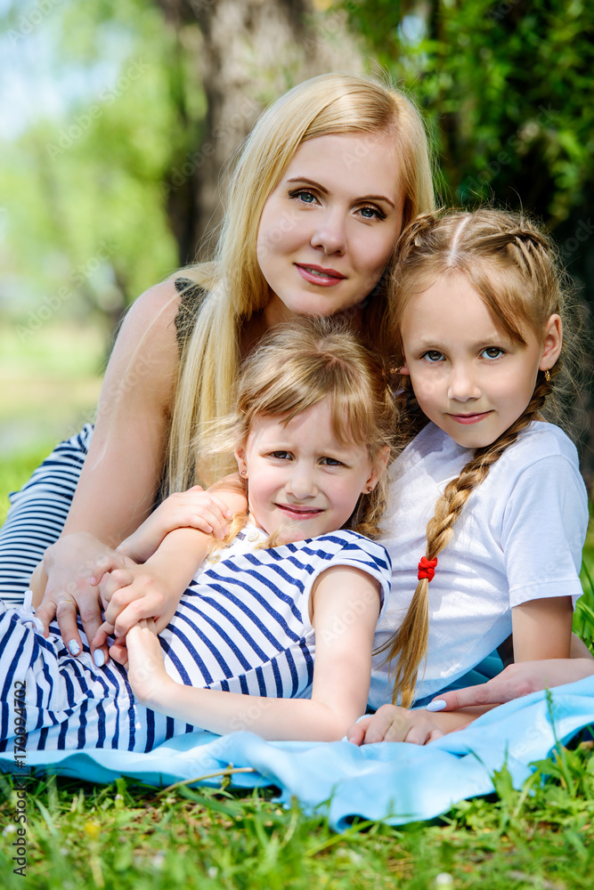 mother with children mother with children
