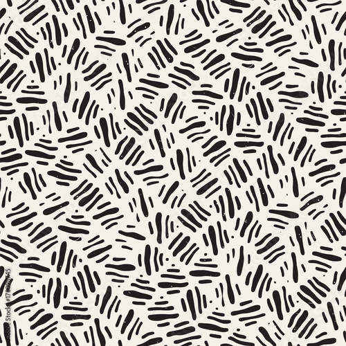 Seamless freehand pattern. Vector abstract rough lines background. Hand drawn strokes.