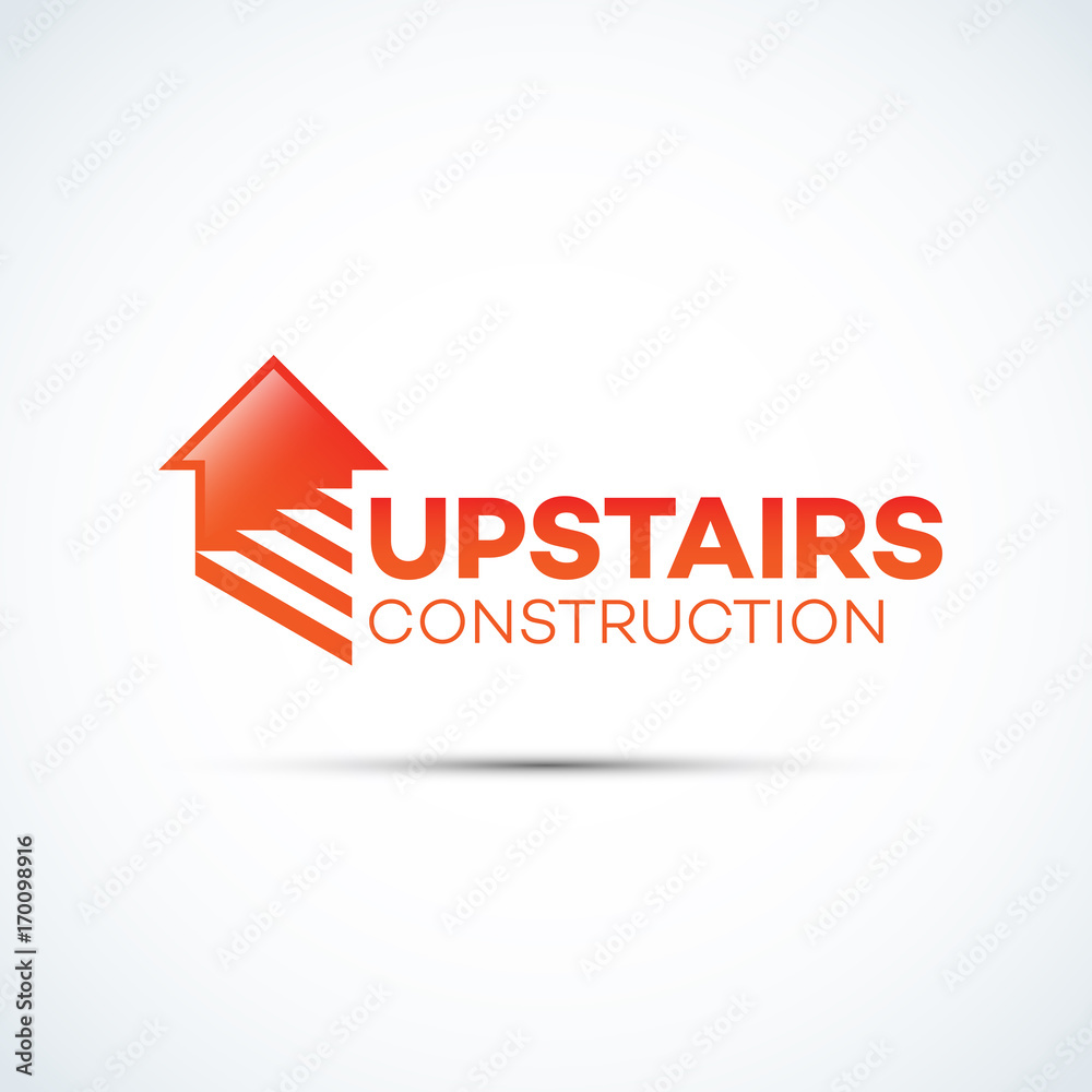 Upstairs construction logo Upstairs construction logo