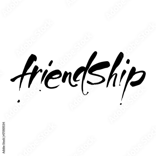 friendship lettering template