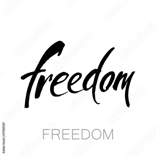 freedom lettering template