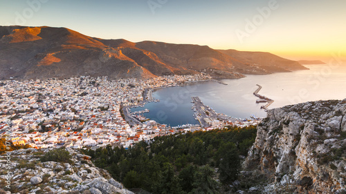 View of the Kalymnos town early in the morning, Greece.
 photo