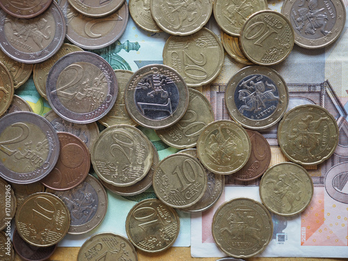 Euro coins released by Lithuania