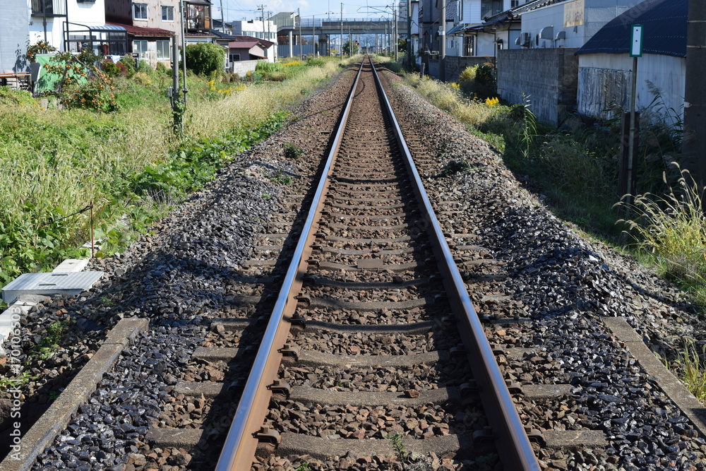羽越本線の線路 羽越本線の線路