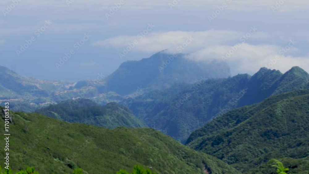 mountains between the clouds and the sky of madeira mountains between the clouds and the sky of madeira