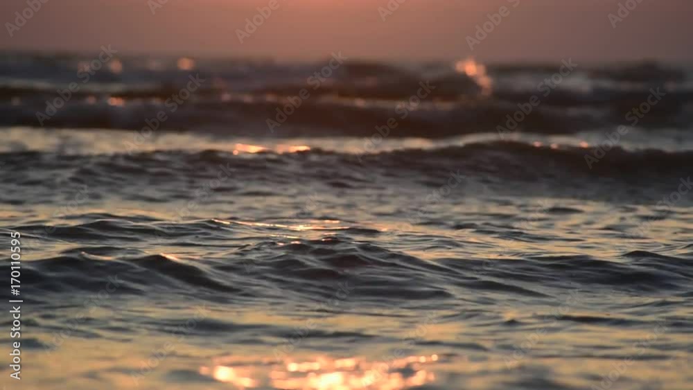 Dark Baltic sea in sunset time. Dark Baltic sea in sunset time.