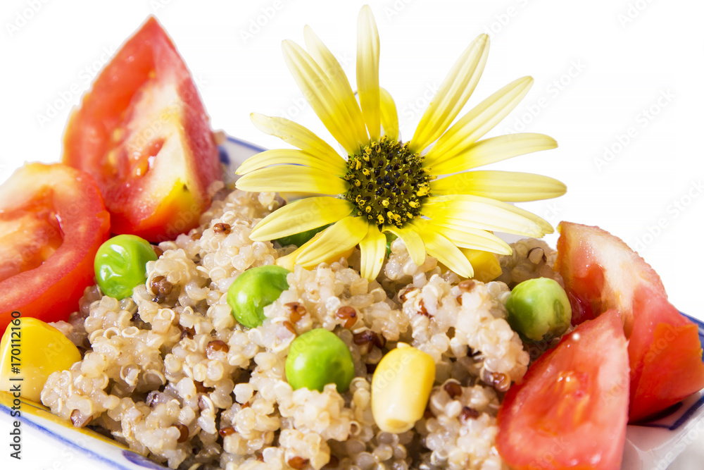 quinoa salad isolated