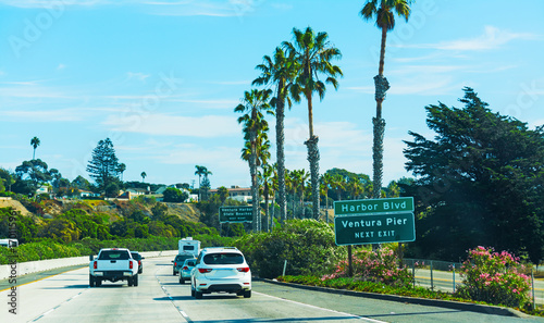 Traffic on pacific coast highway southbound