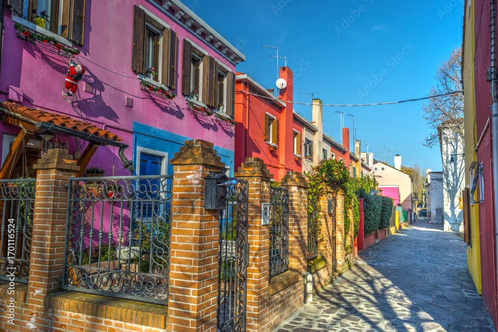 Fototapeta premium Colorful buildings in Burano