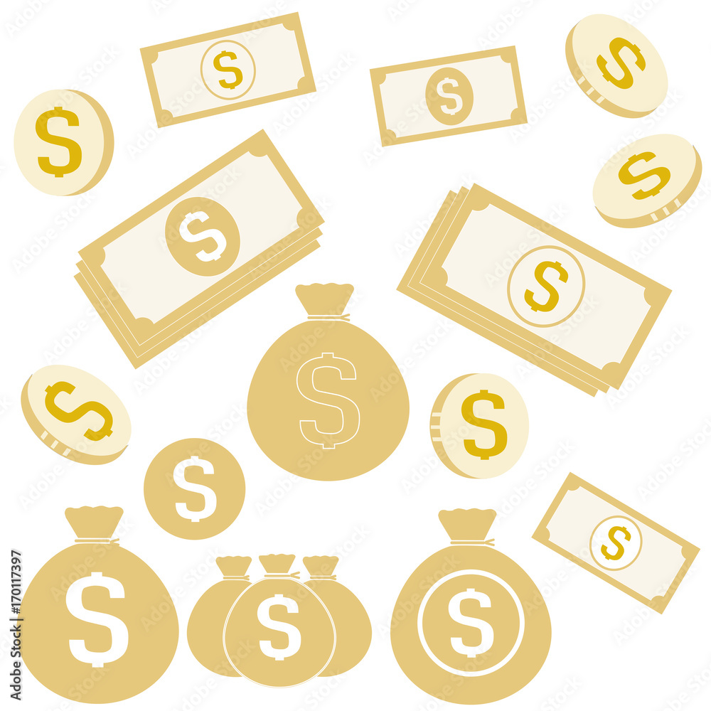 Set of coins and money4