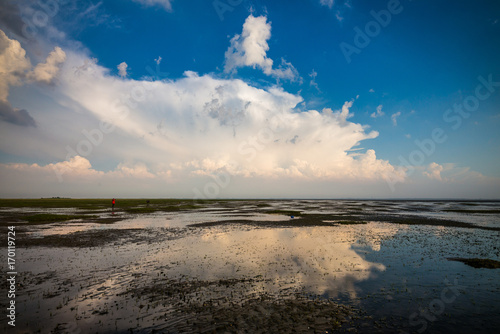 Wolken im Watt