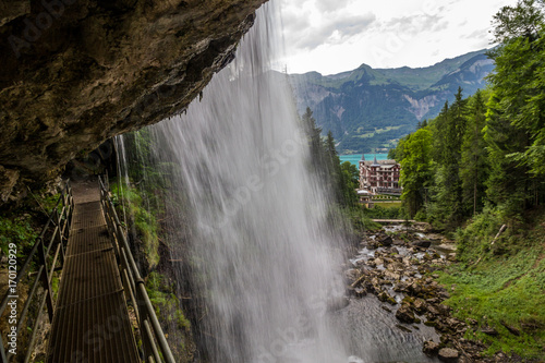 Giessbachfall near Brienz in Switzerland