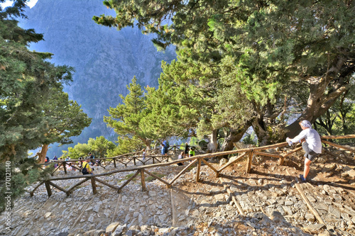 Quadro em tela Samaria Gorge, Crete, Greece
