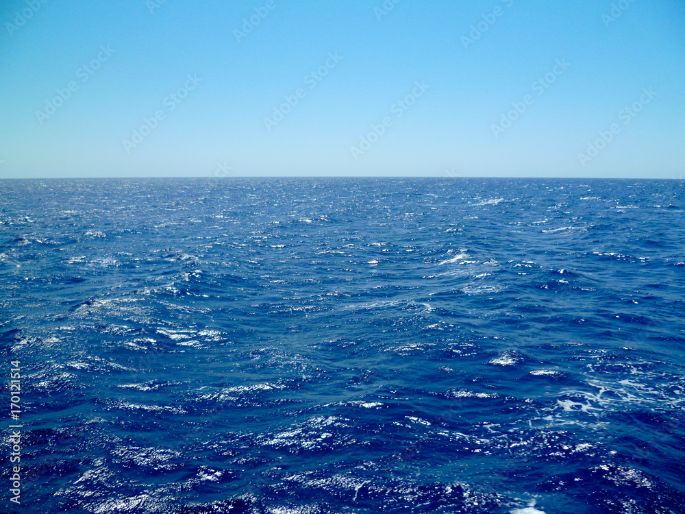 The calm and blue sea in Egypt The calm and blue sea in Egypt
