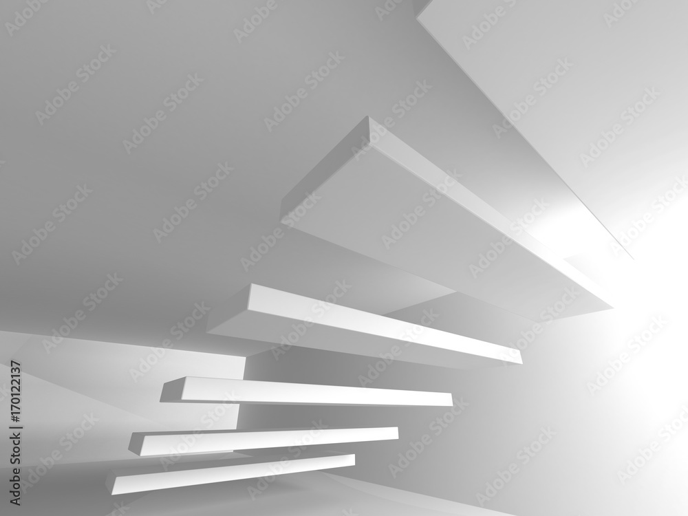 Abstract Modern White Architecture Background Abstract Modern White Architecture Background