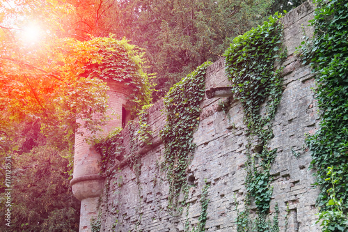 Medieval castle in sunlights. Villa Sorra, Castelfranco Emilia, Modena, Italy