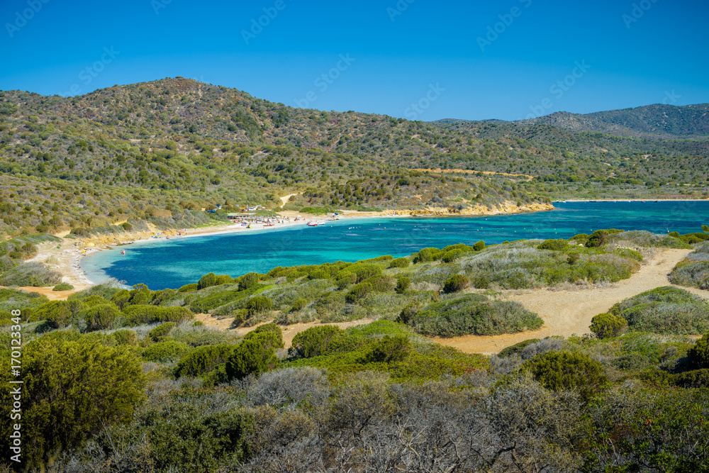 Malfatano beach in south sardinia Malfatano beach in south sardinia