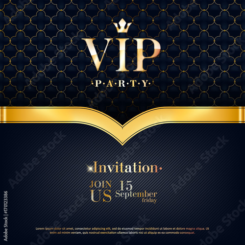 VIP invitation premium design background template.