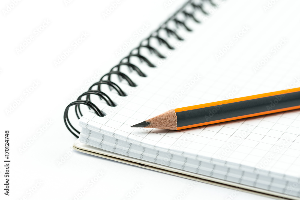Graphite wooden pencils isolated over white background with copy space Graphite wooden pencils isolated over white background with copy space
