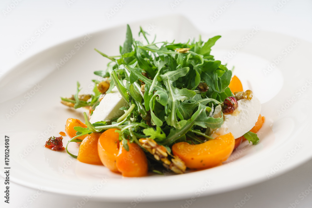 salad with apricots
