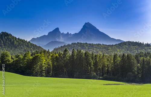 Bavarian Landscape with Watzmann Massif, Bavaria