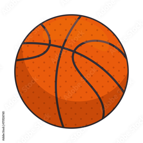 basketball balloon emblem icon vector illustration design © Gstudio