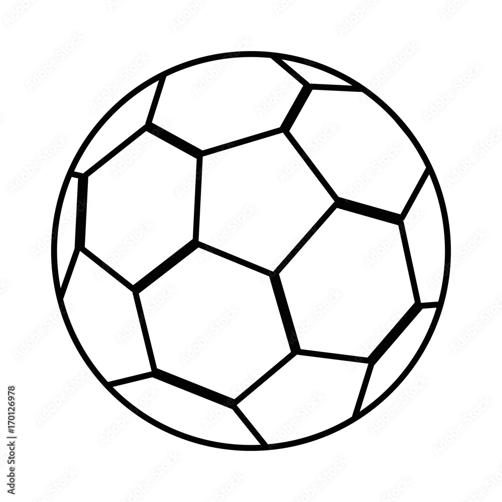 Fototapeta premium football soccer balloon emblem vector illustration design