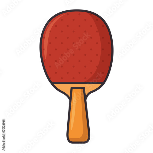 ping pong racket sport icon vector illustration design