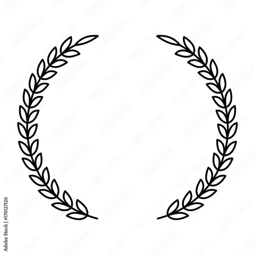 wreath crown isolated icon vector illustration design