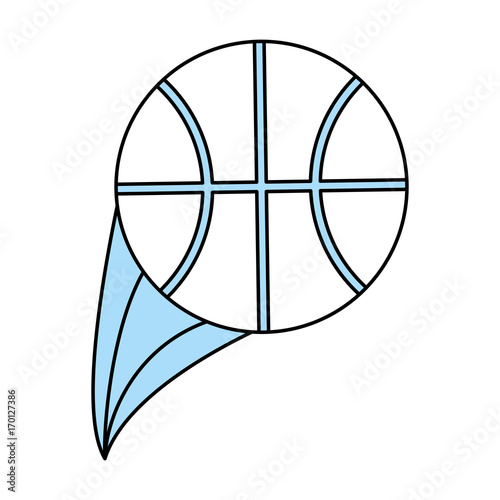 Basketball icon of sport hobby and competition theme Isolated design Vector illustration