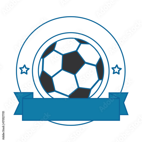 football ball emblem icon vector illustration graphic design