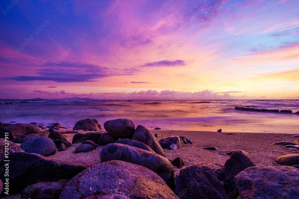 Scenic view at Indian ocean at Indonesia, Lombok island Scenic view at Indian ocean at Indonesia, Lombok island